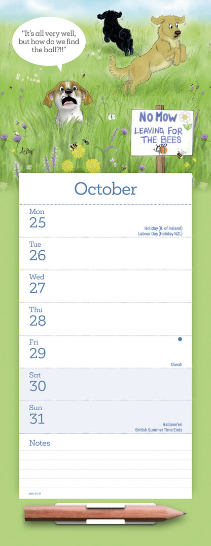 Alison's Animals Week-To-View Magnetic Calendar 2027