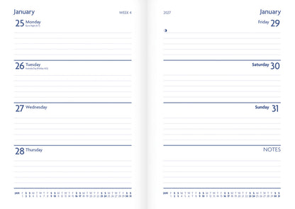 Fashion Diary Goldcrest & Wisteria A5 Diary 2027