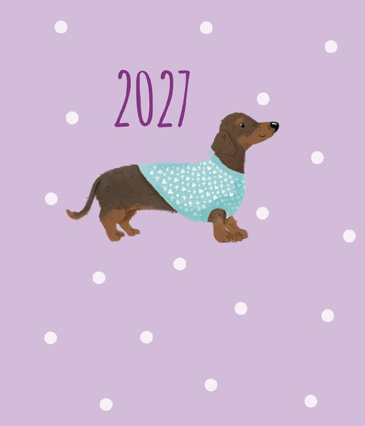 Fashion Diary Dachshund Sq Pk Diary 2027