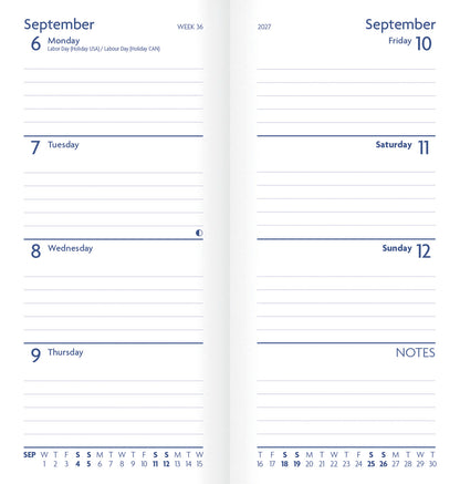 Fashion Diary Anemone Floral Slim Diary 2027