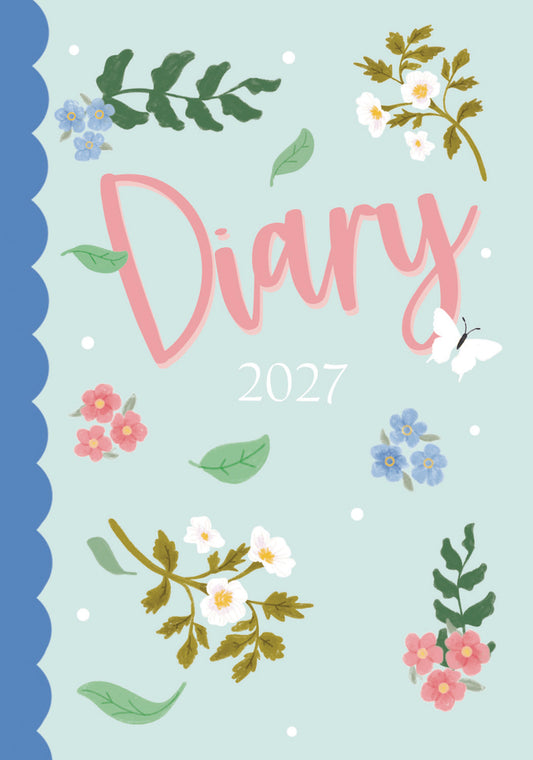 Fashion Diary Scallop Floral A6 Diary 2027