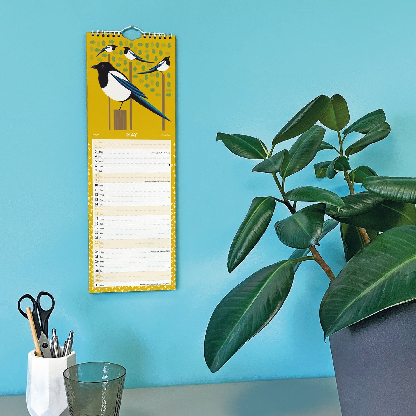 I Like Birds Slim Calendar 2027
