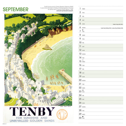 Wales Poster Art NRM Wiro Wall Calendar 2027