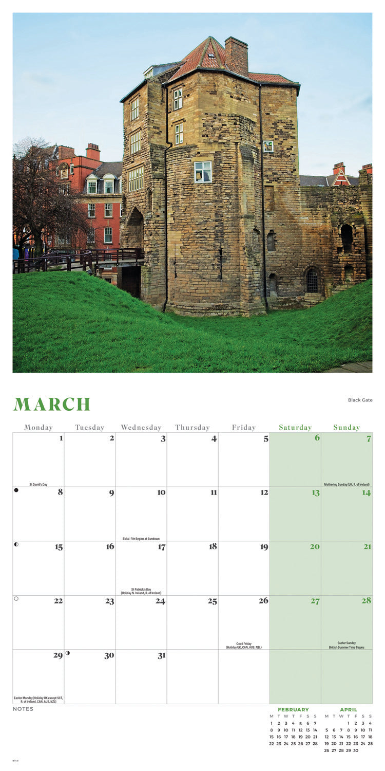 Newcastle Wall Calendar 2027
