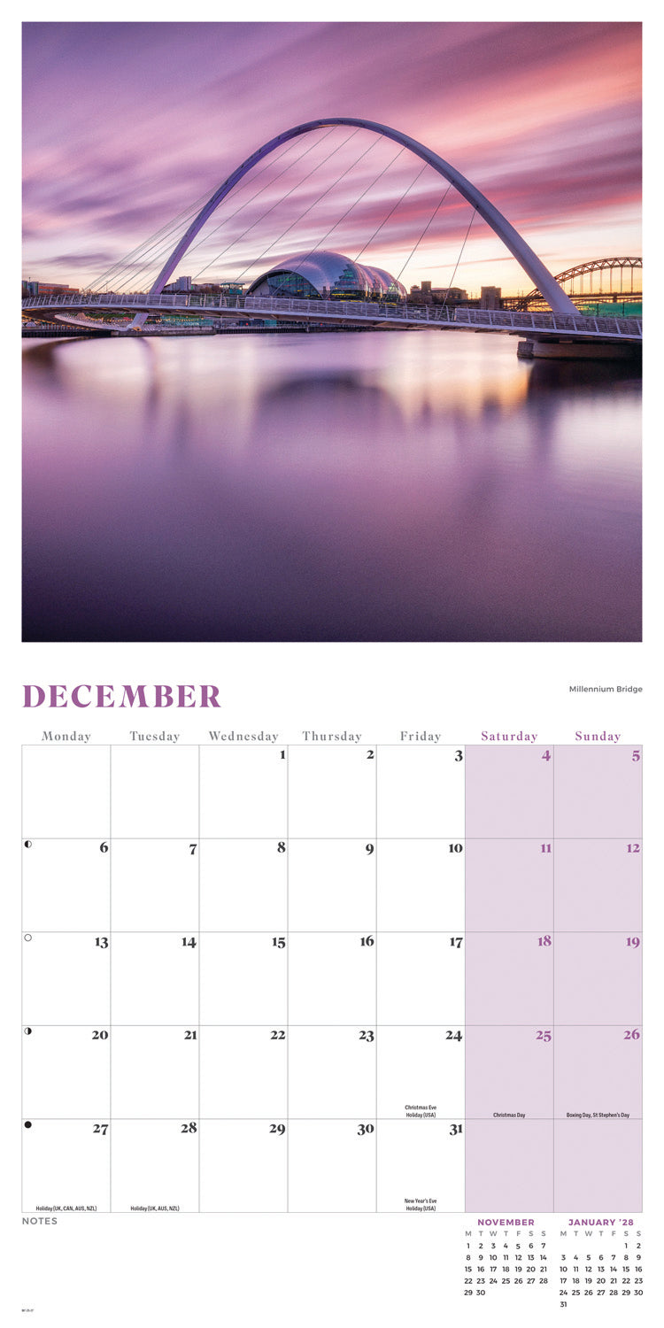 Newcastle Wall Calendar 2027