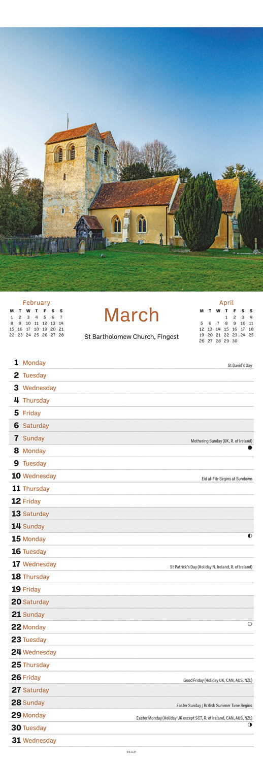 Thames & Chilterns Slim Calendar 2027
