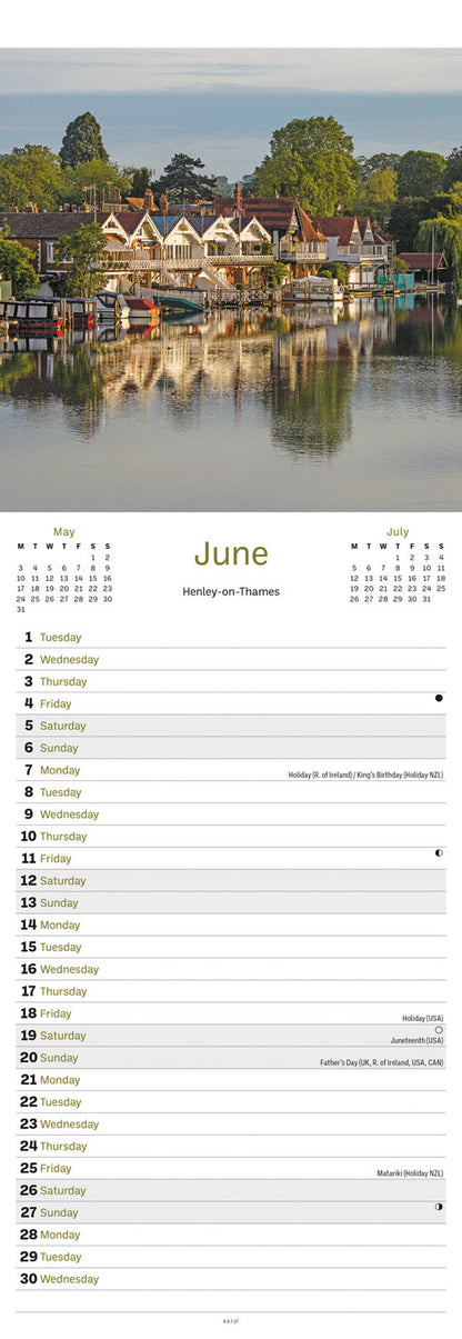 Thames & Chilterns Slim Calendar 2027