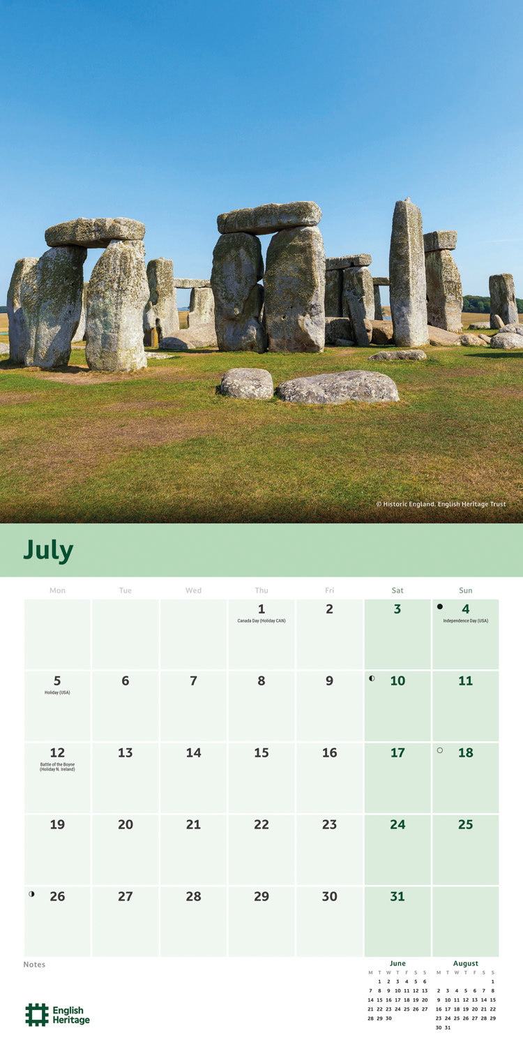 English Heritage, Stonehenge Wall Calendar 2027