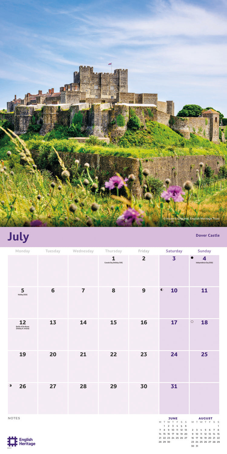 English Heritage, England Treasures Wall Calendar 2027