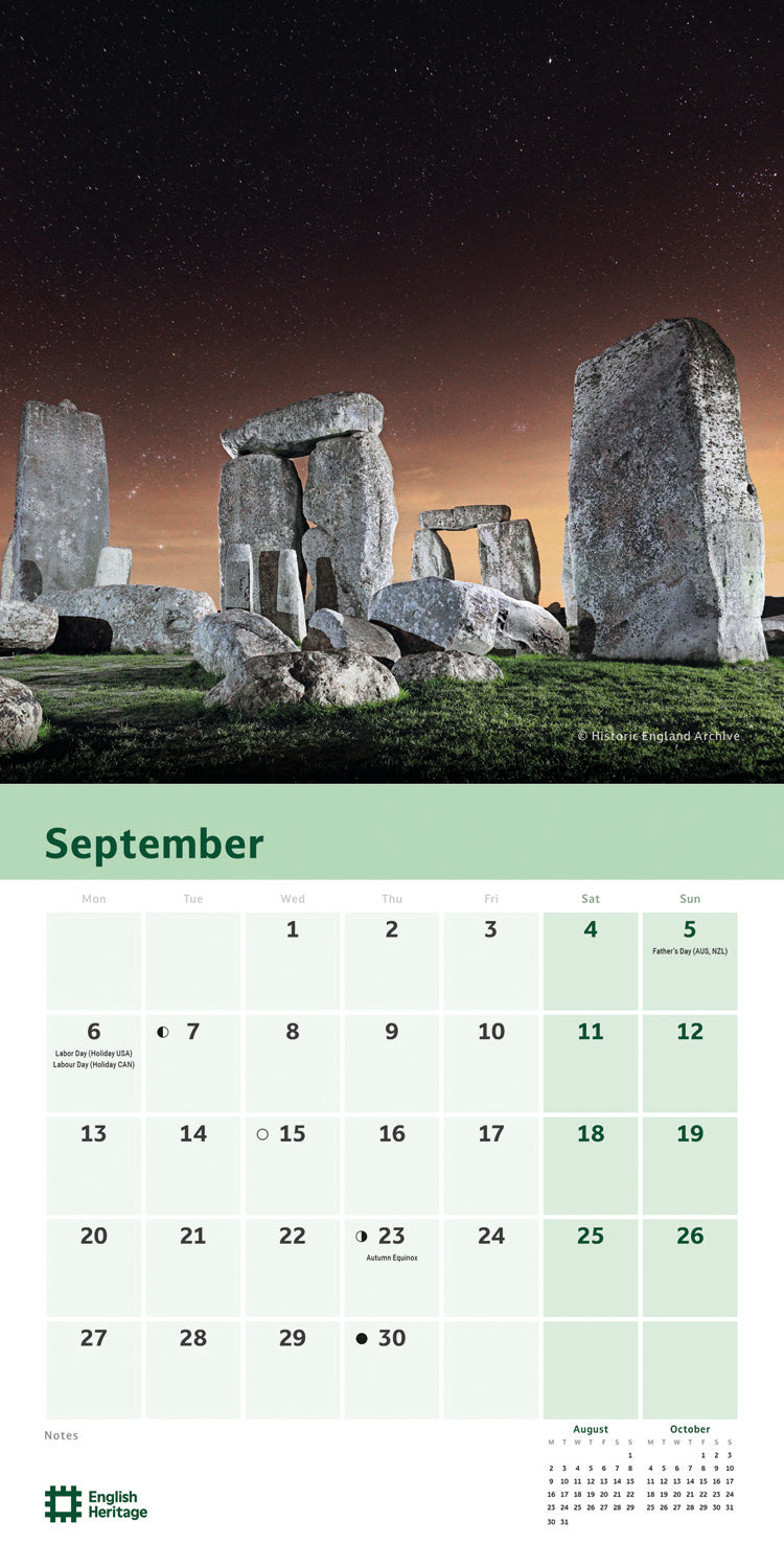 English Heritage, Stonehenge Mini Calendar 2027