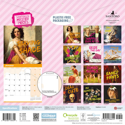 Masterpieces Wall Calendar 2027