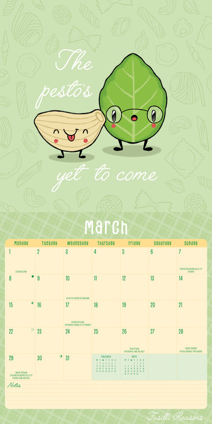 Fusilli Reasons Wall Calendar 2027