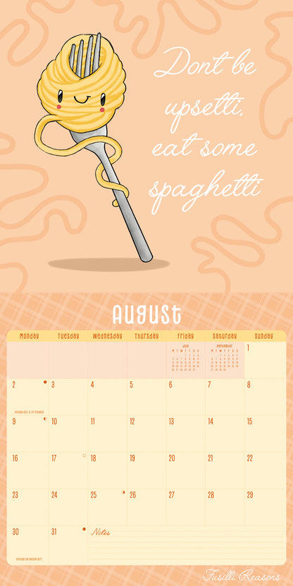 Fusilli Reasons Wall Calendar 2027