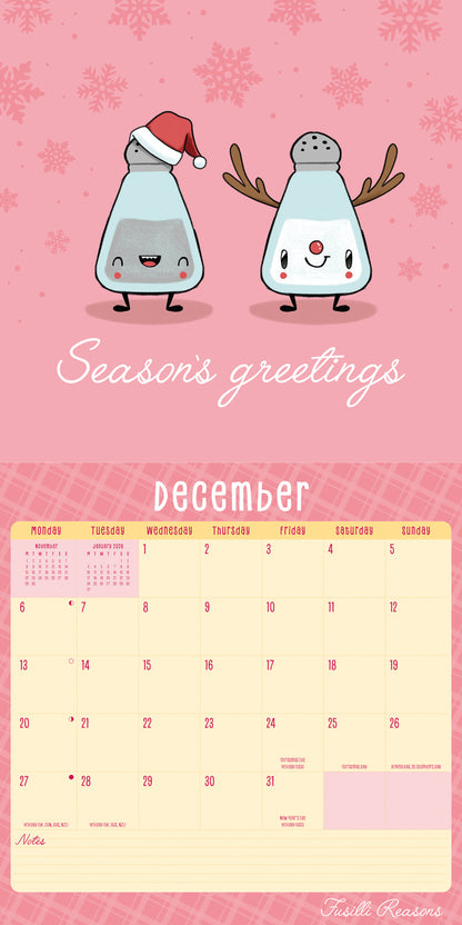 Fusilli Reasons Wall Calendar 2027