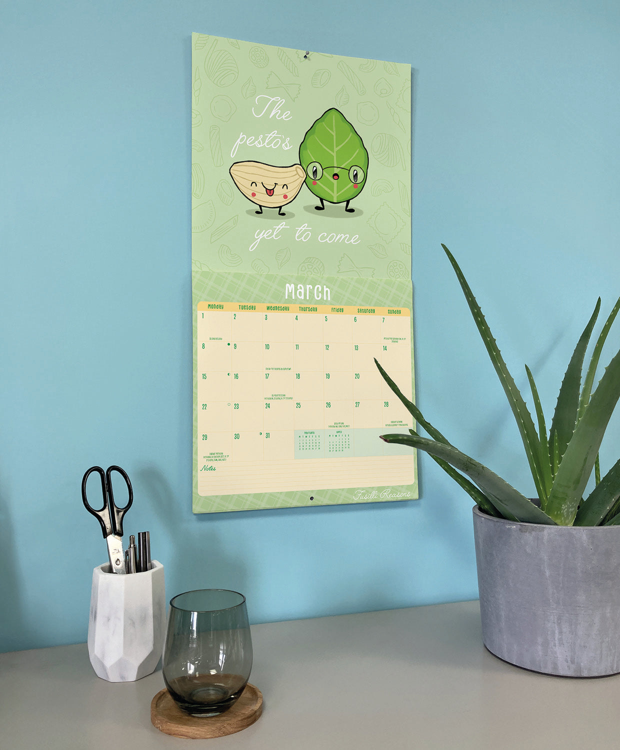 Fusilli Reasons Wall Calendar 2027