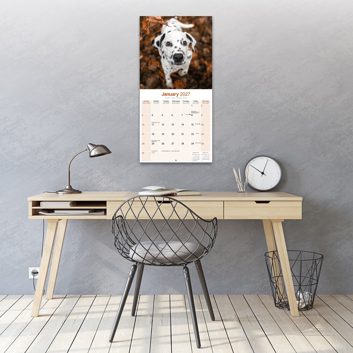 Dalmatian Wall Calendar 2027