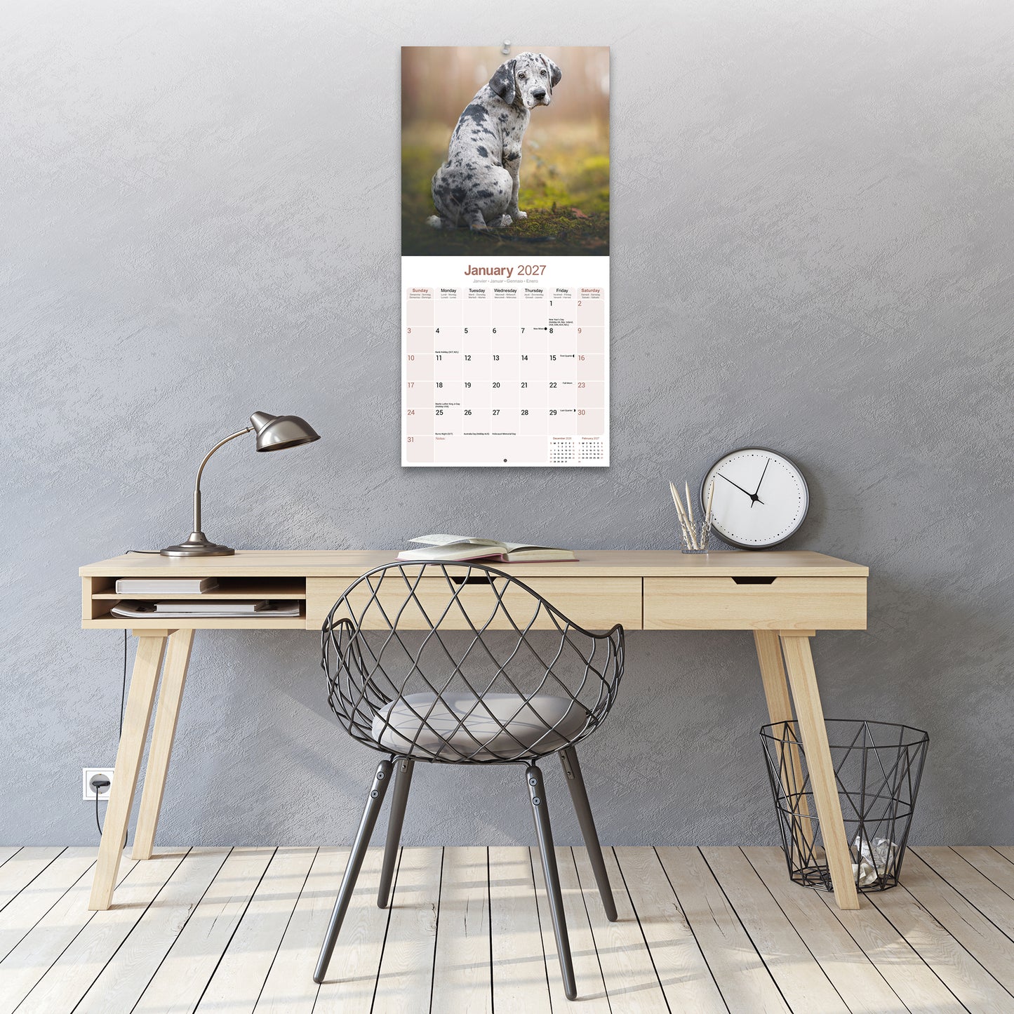 Great Dane Wall Calendar 2027