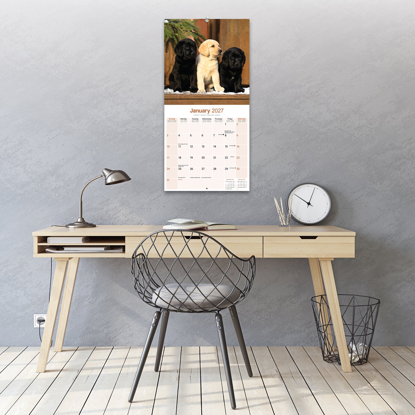 Labrador Retrievers Wall Calendar 2027