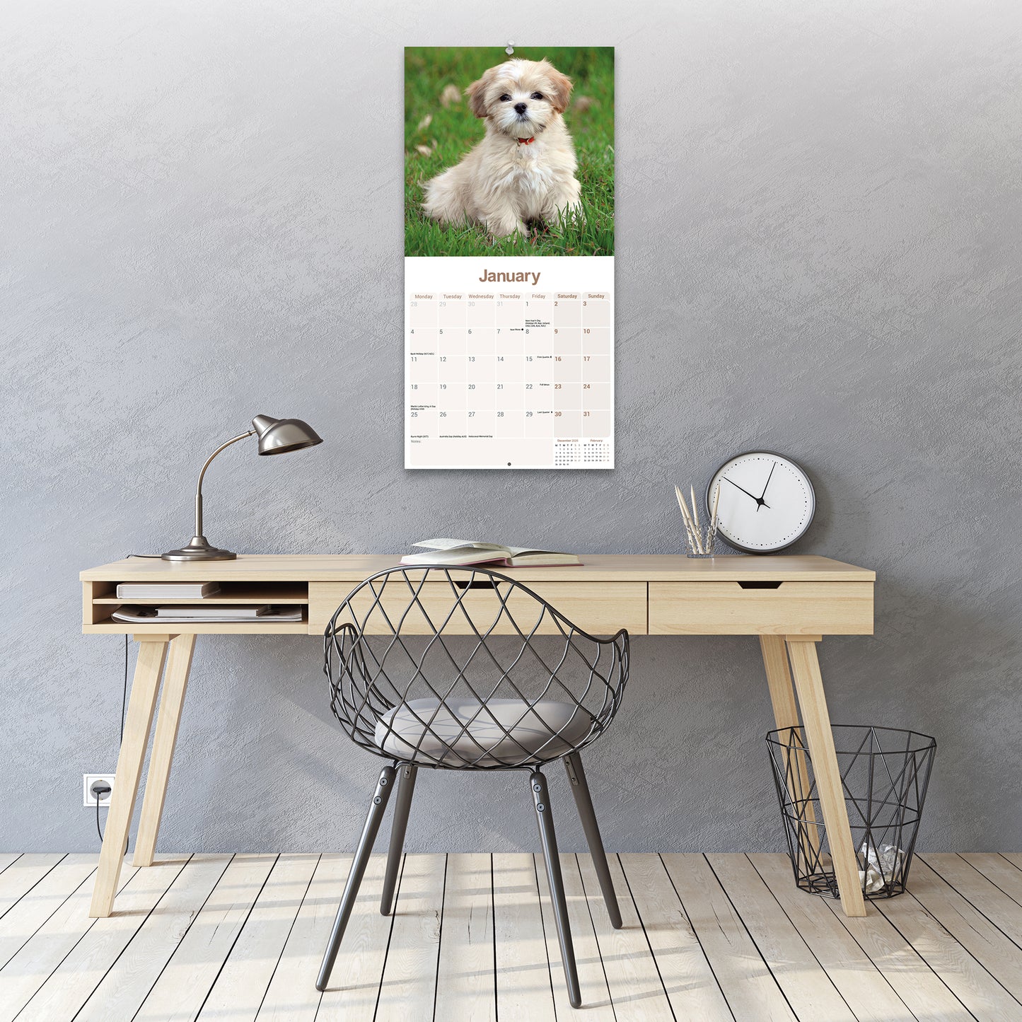Lhasa Apso Wall Calendar 2027