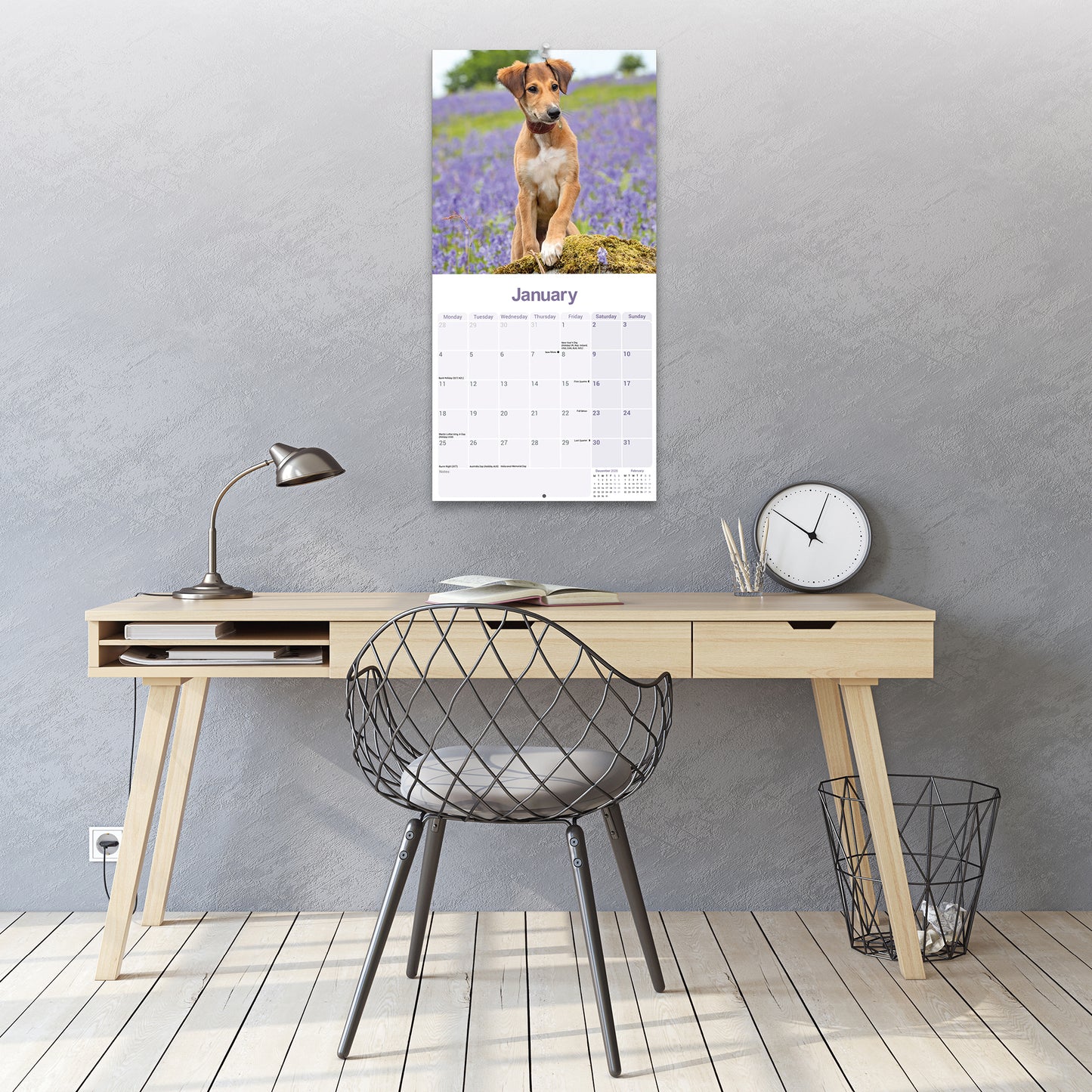 Lurcher Wall Calendar 2027