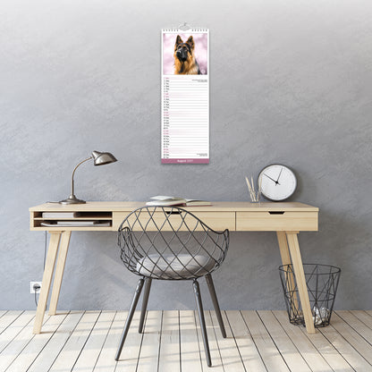 German Shepherd Slim Calendar 2027
