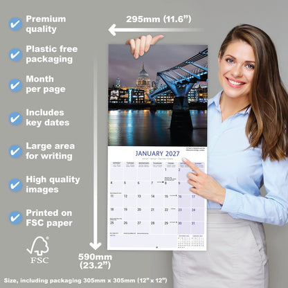 London Wall Calendar 2027