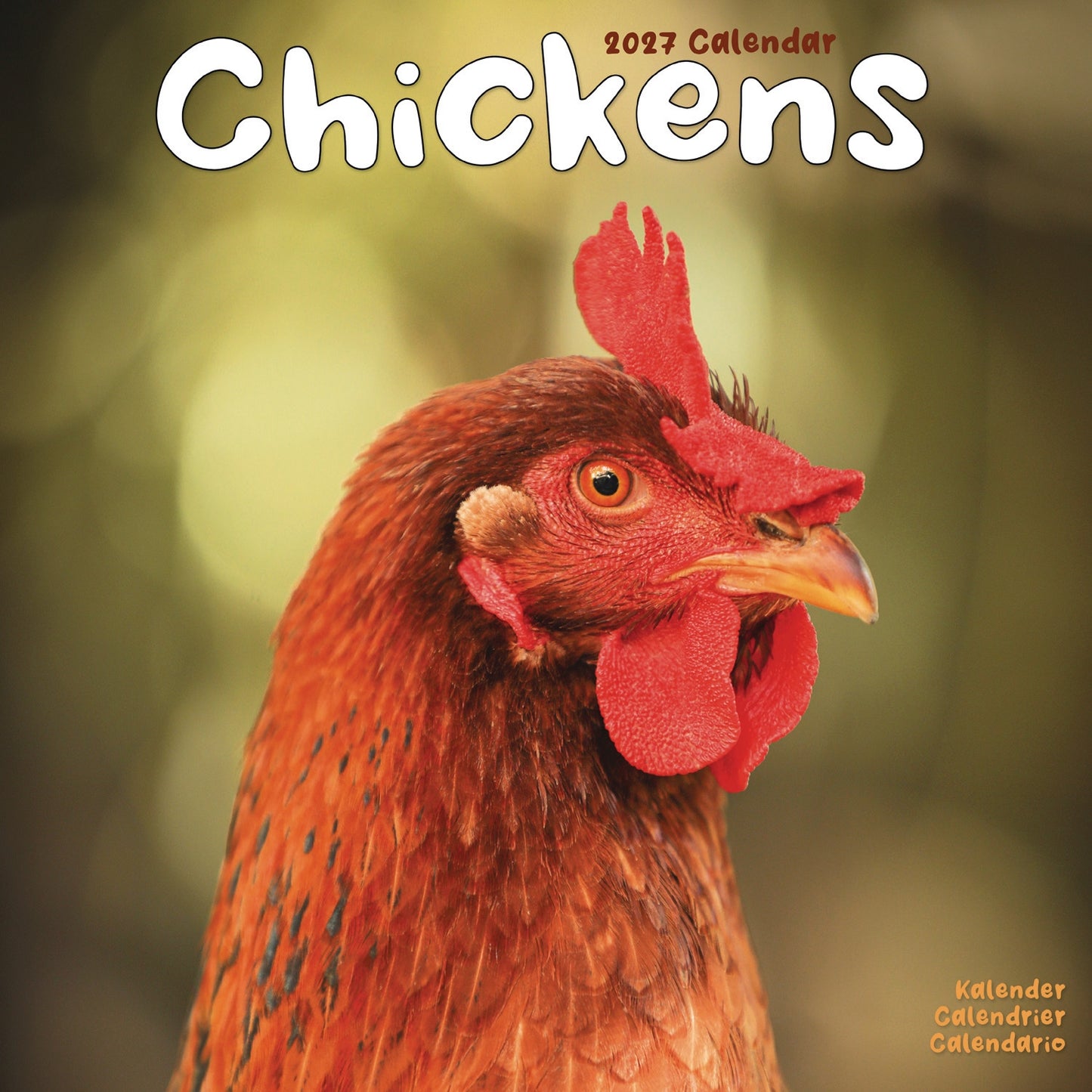 Chickens Wall Calendar 2027