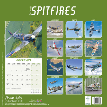 Spitfires Wall Calendar 2027