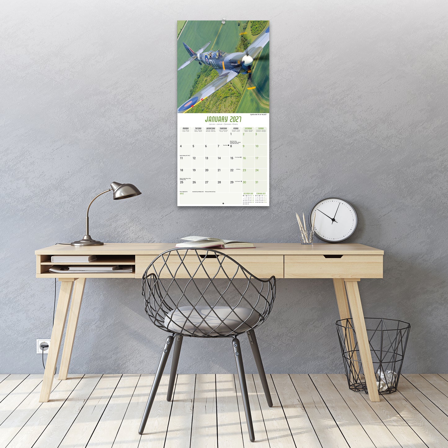 Spitfires Wall Calendar 2027