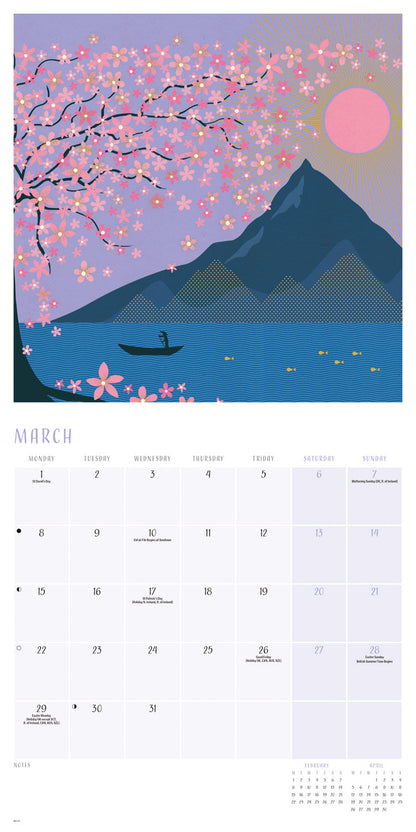 Wonderful World, Orchard Design Wall Calendar 2027