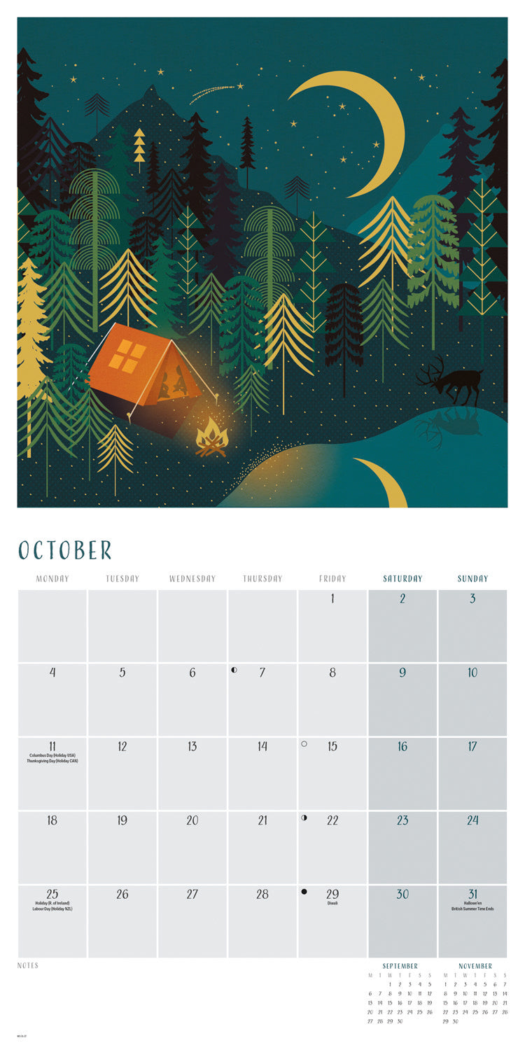 Wonderful World, Orchard Design Wall Calendar 2027