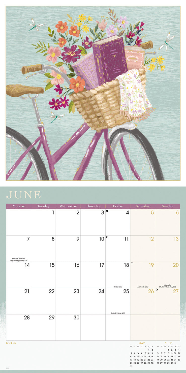 Book Lovers, Orchard Design Wall Calendar 2027