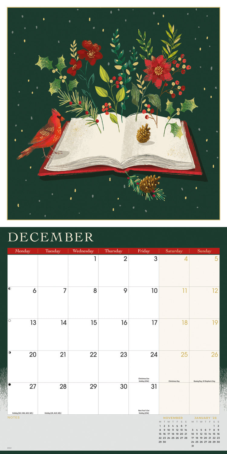Book Lovers, Orchard Design Wall Calendar 2027