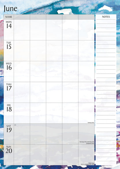 National Trust W Planner A3 Calendar 2027
