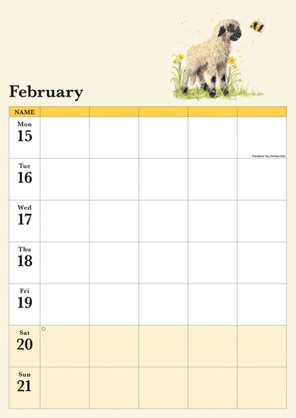 Bree Merryn Week-To-View Planner A3 Calendar 2027