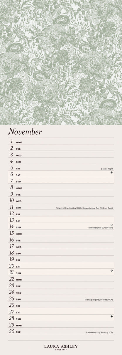 Laura Ashley Slim Calendar 2027