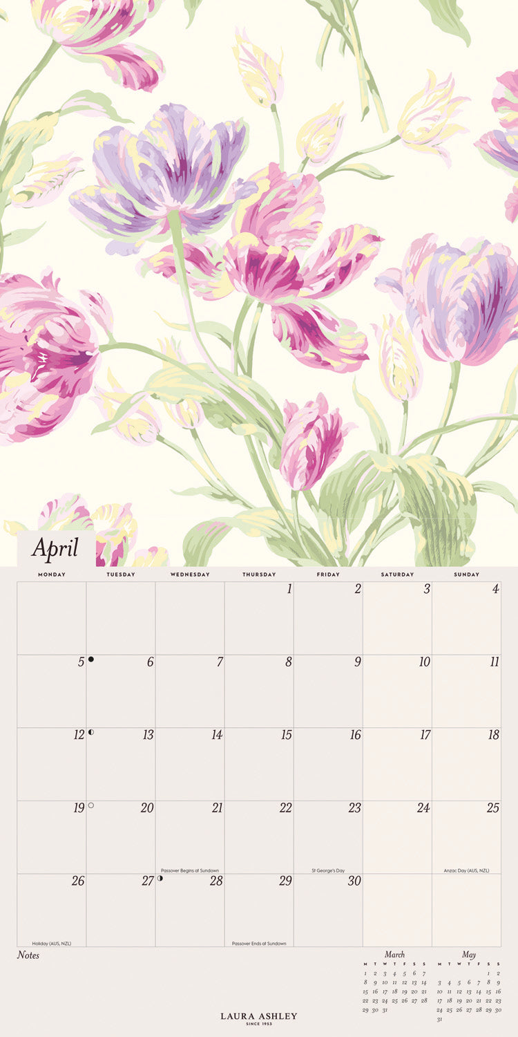 Laura Ashley Wall Calendar 2027