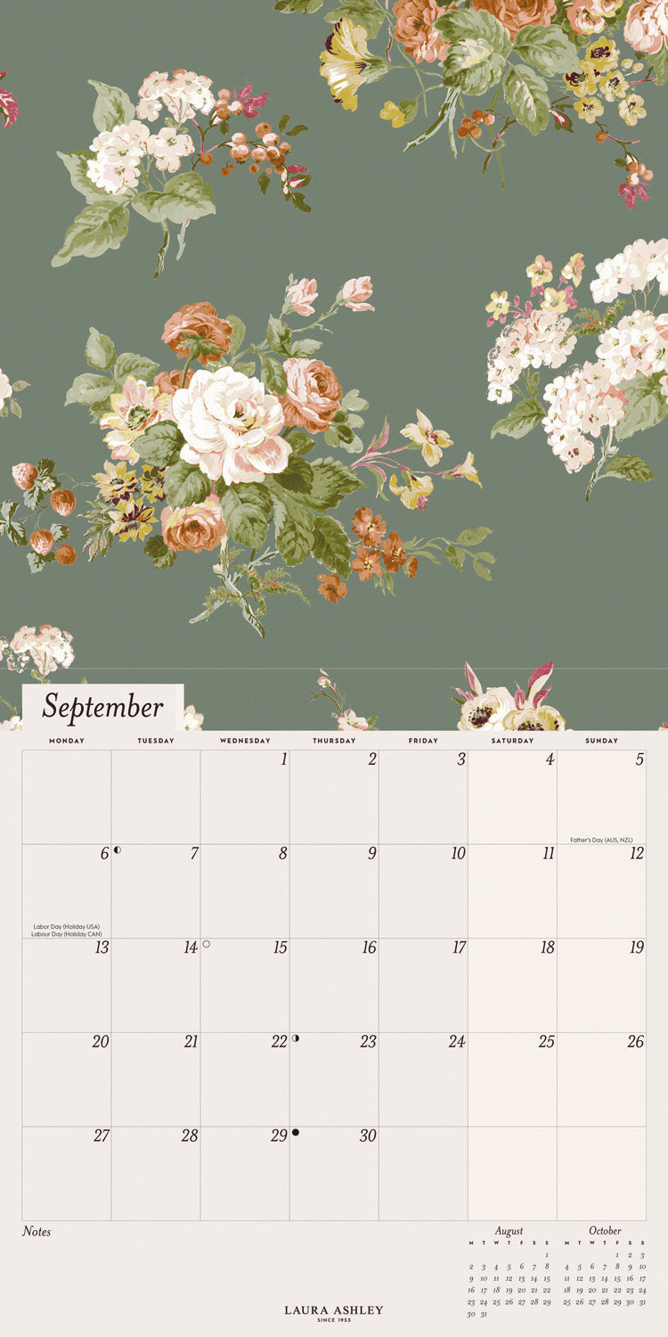 Laura Ashley Wall Calendar 2027
