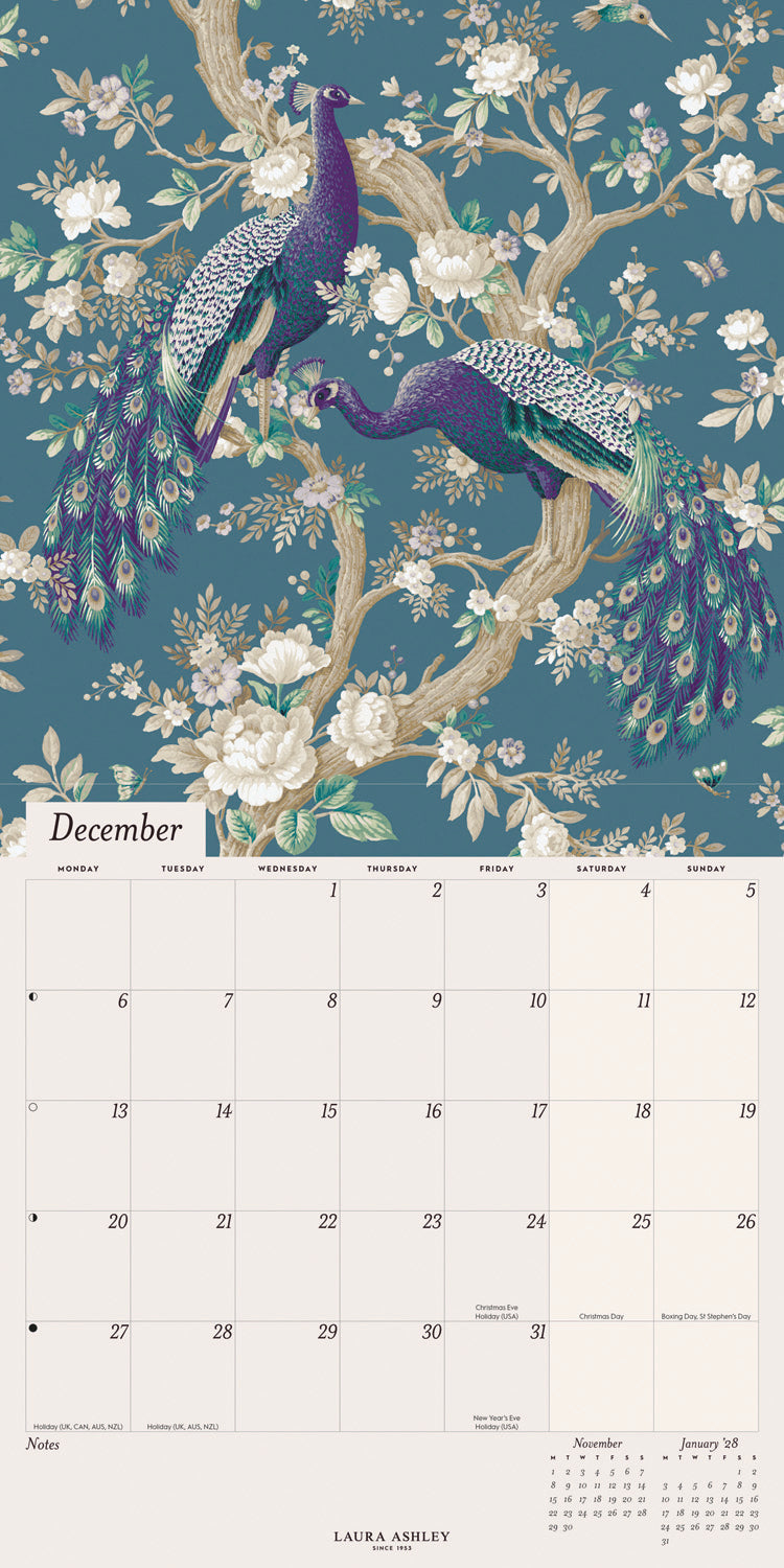 Laura Ashley Wall Calendar 2027
