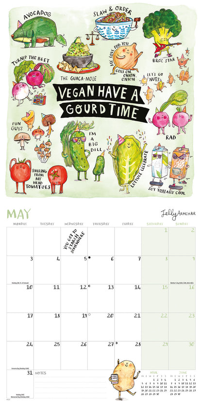 Jelly Armchair Wall Calendar 2027