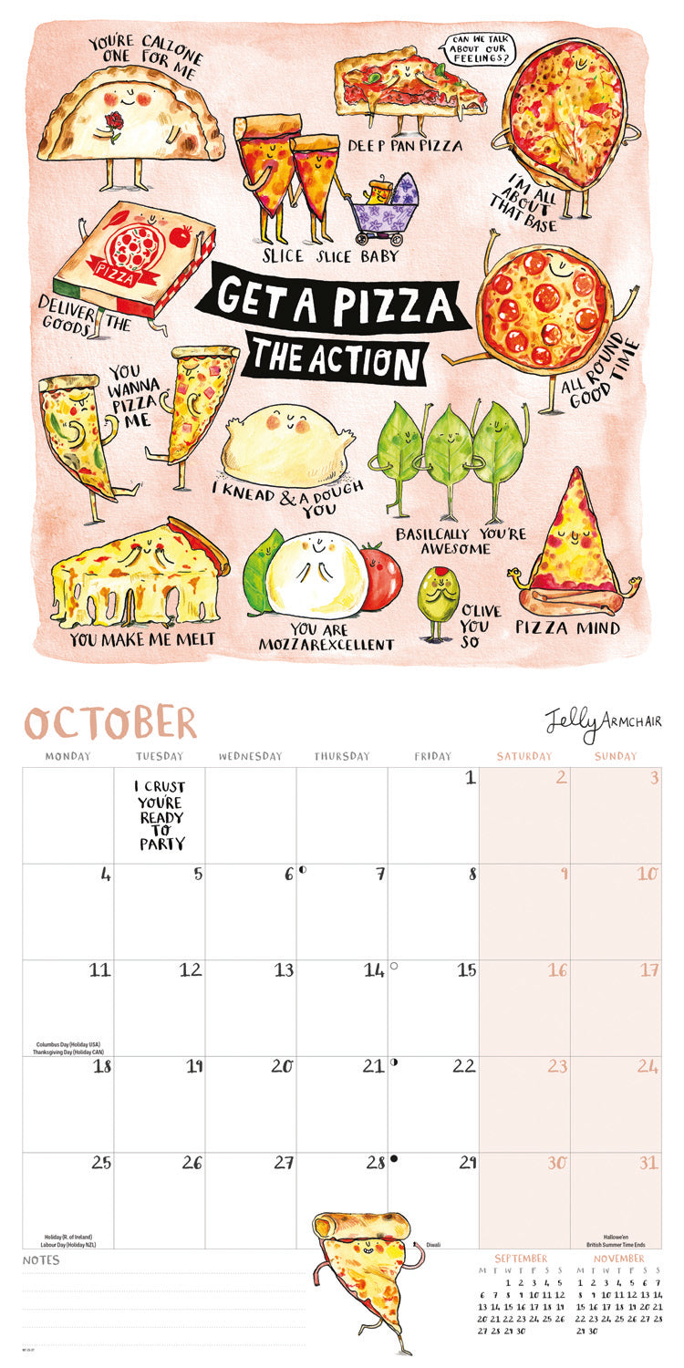 Jelly Armchair Wall Calendar 2027