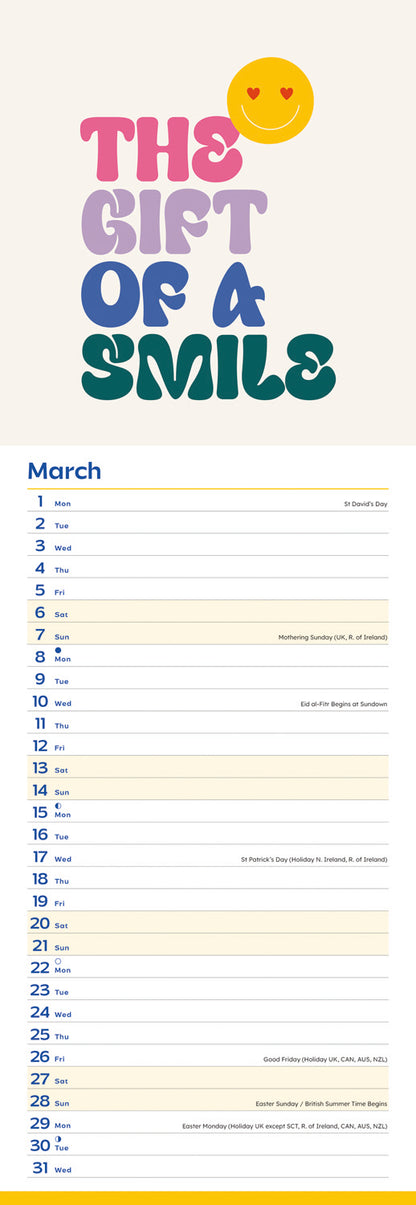 Marie Curie Slim Calendar 2027