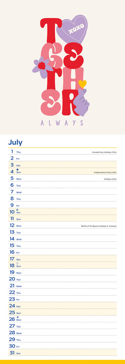 Marie Curie Slim Calendar 2027