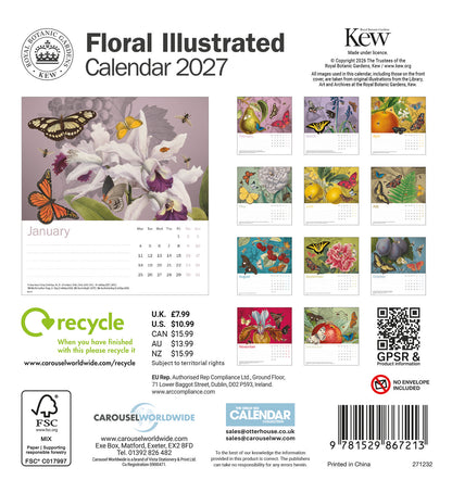 Royal Botanic Gardens Kew Easel Calendar 2027