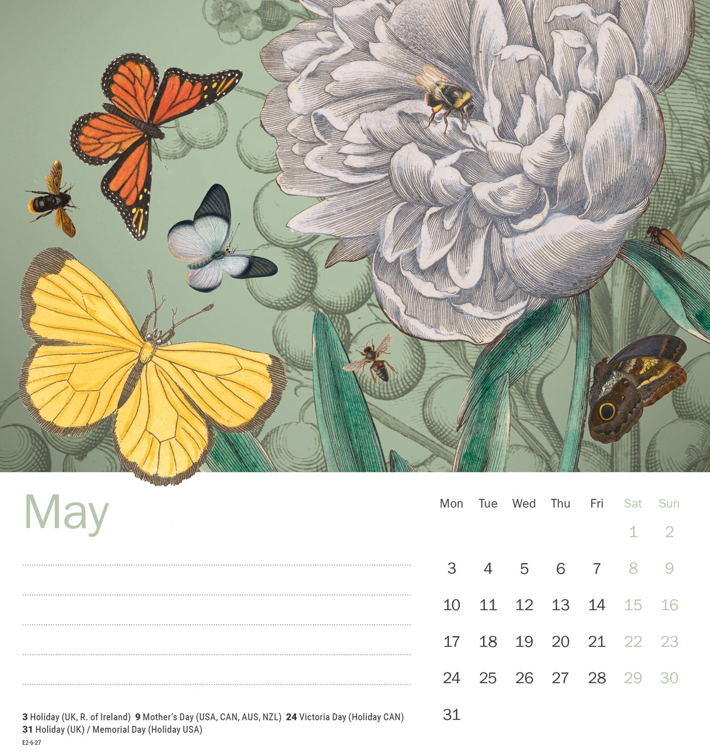 Royal Botanic Gardens Kew Easel Calendar 2027