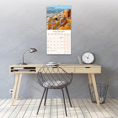 Greek Islands Wall Calendar 2027