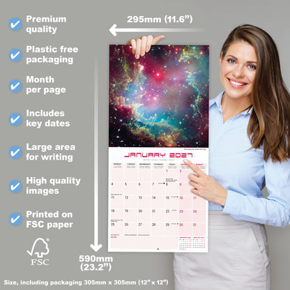 Space Wall Calendar 2027