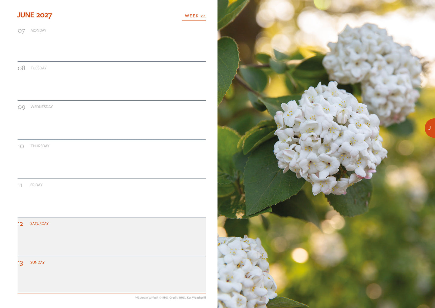RHS A5 Diary 2027