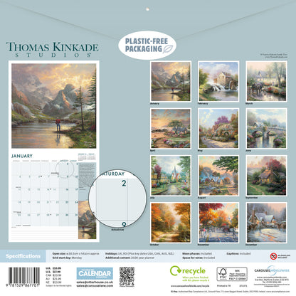 Kinkade Thomas, Simpler Times Wall Calendar 2027