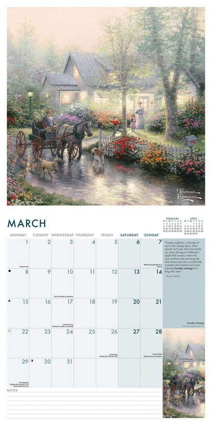 Kinkade Thomas, Simpler Times Wall Calendar 2027